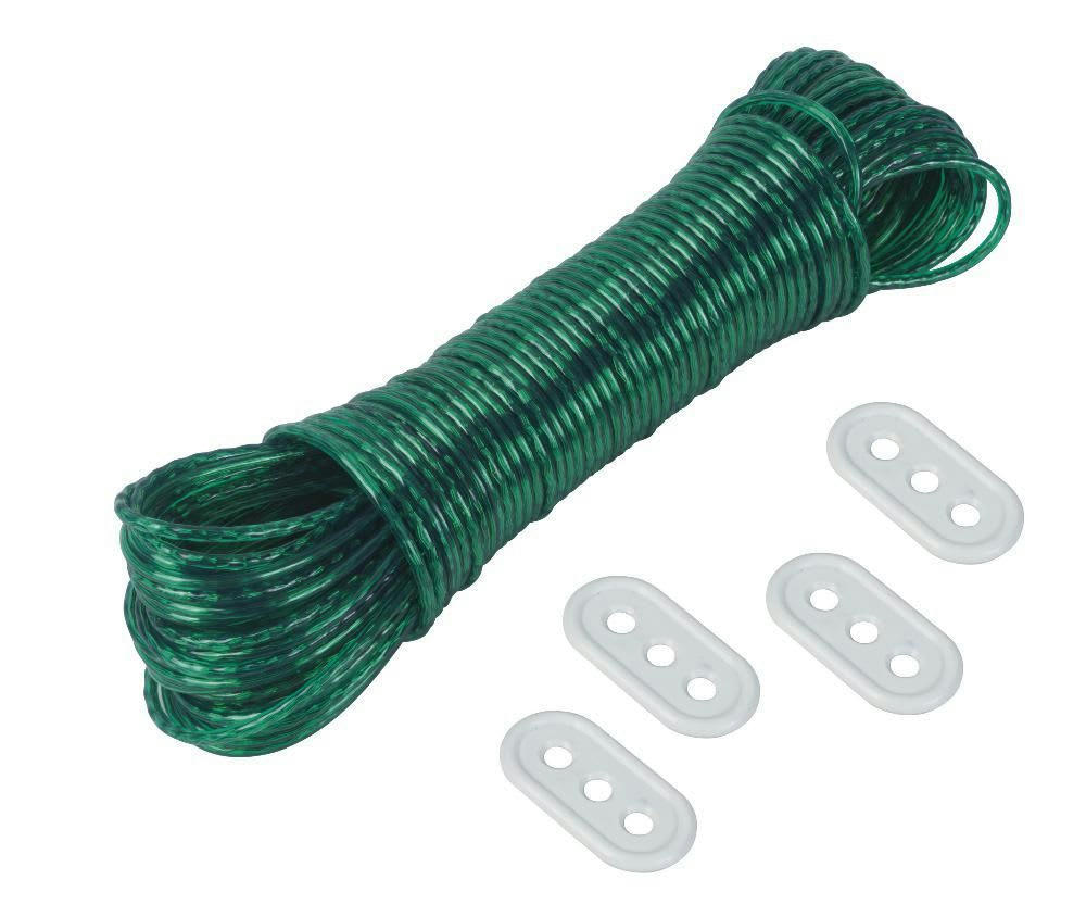 - Corde à linge 40m avec tendeurs