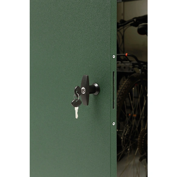 Fahrradgarage, »Gary«, Metall, LxBxH: 202x120x159 cm, pulverbeschichtet, grün