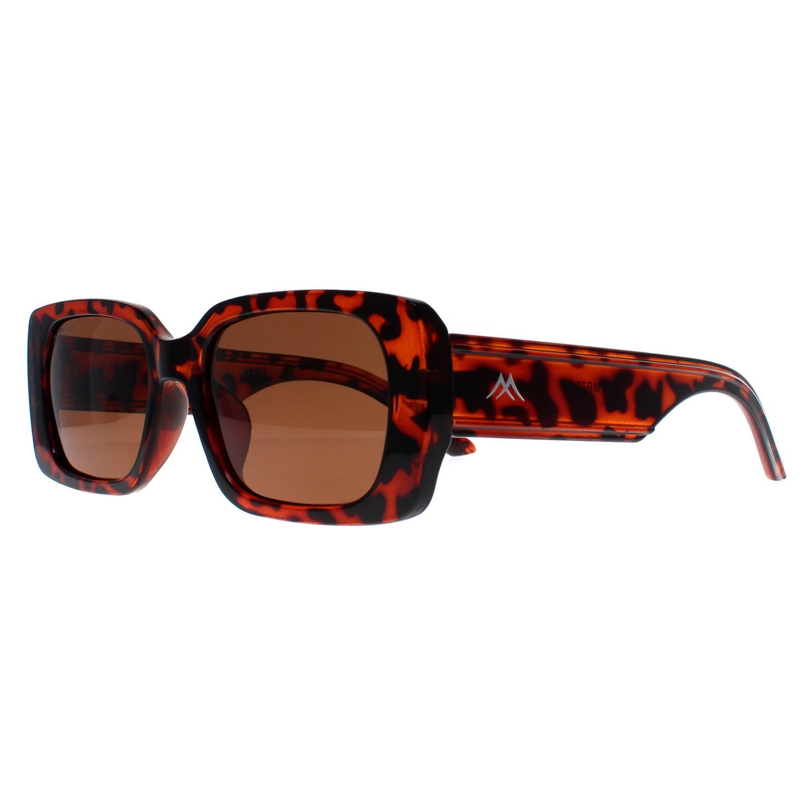 montana Rectangle Shiny Turtle Brown Polarized MP76
