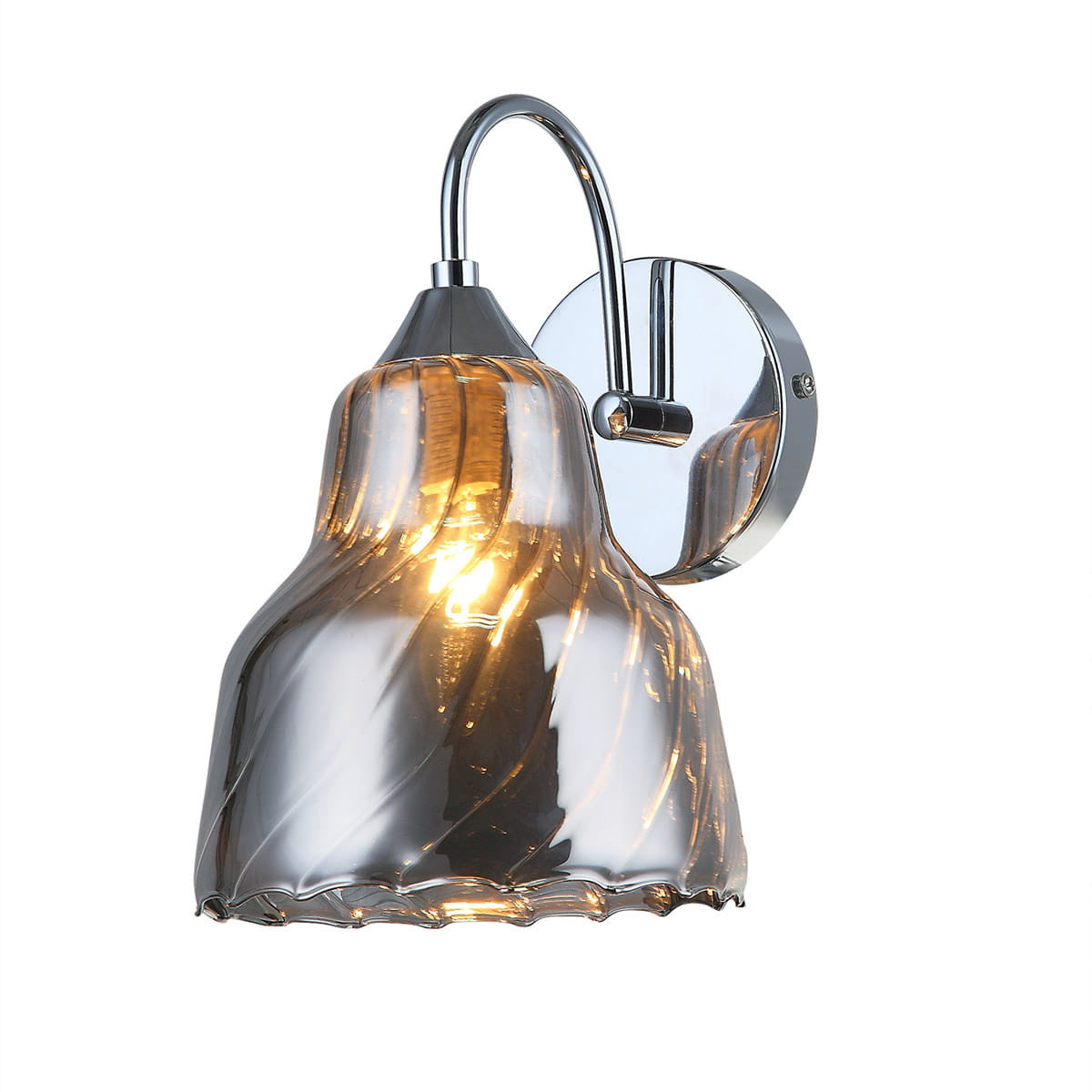 Kinkiet srebrny SLIZZA 1xE14x40W wym:24x14x16cm IP20 Italux