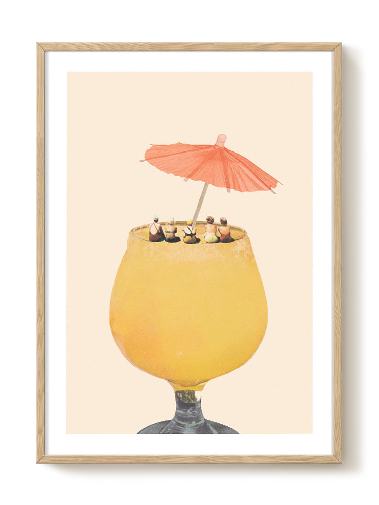 Maarten Léon - Holiday in a glass II - PSTR studio Kunst Poster