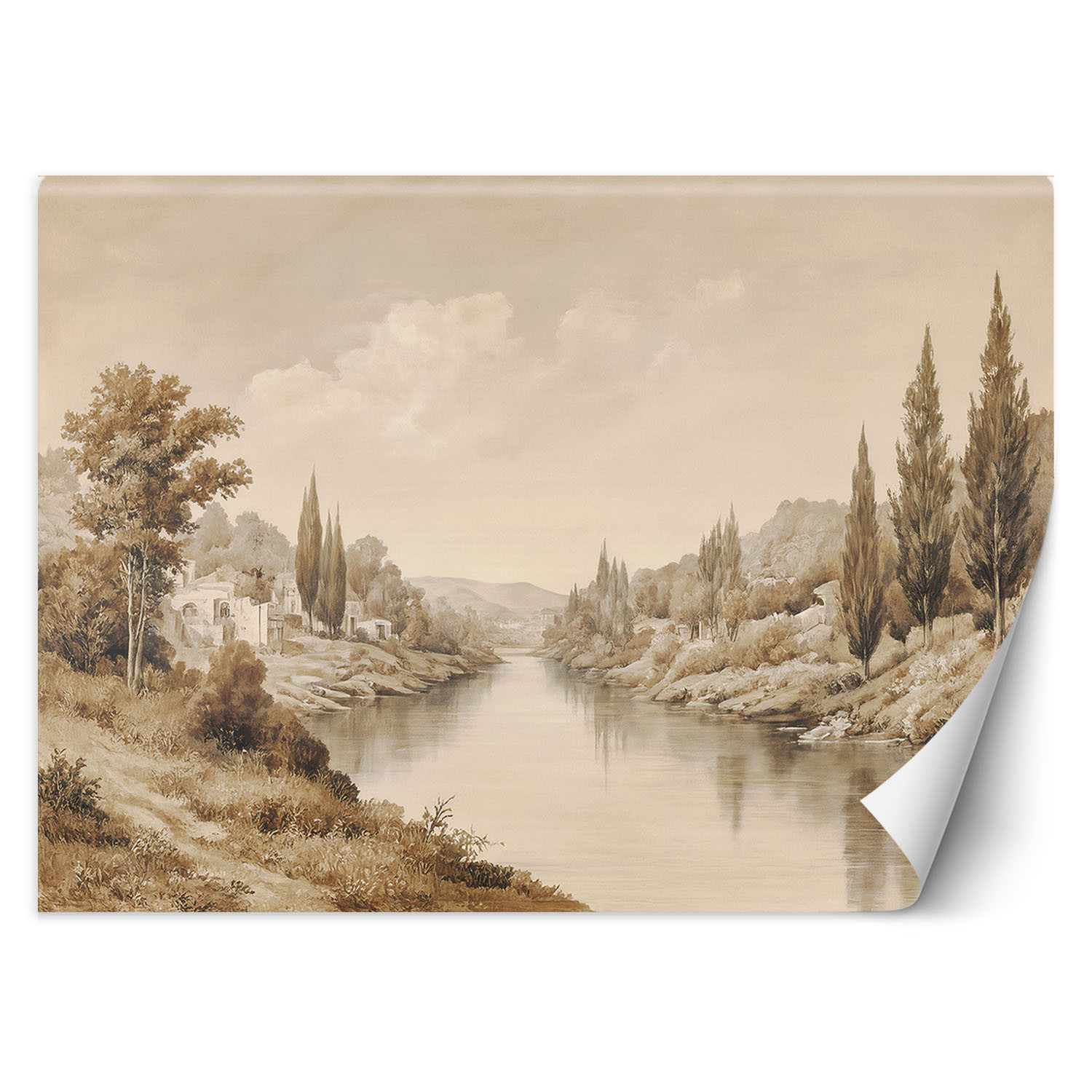 Feeby Fototapeta Sepia Krajobraz Natura