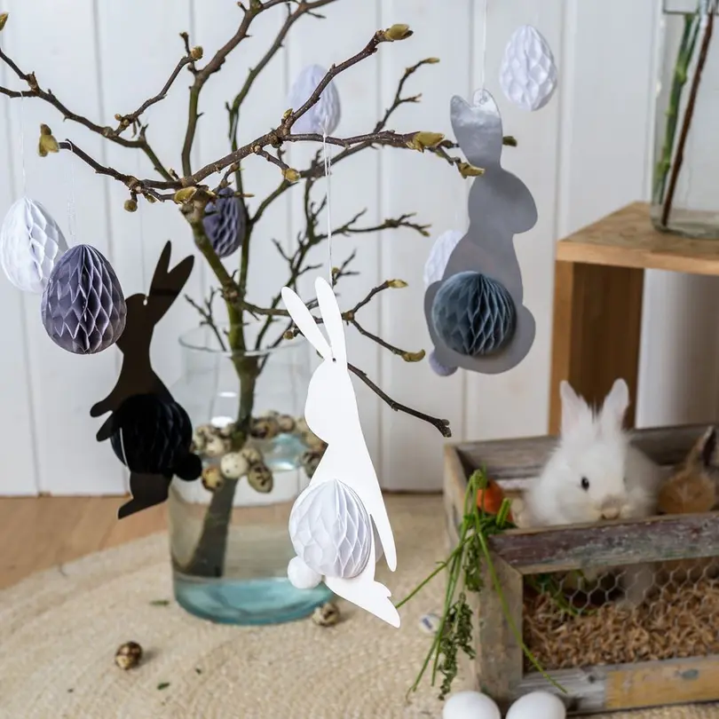 Figur 3er-Set Osterhasen