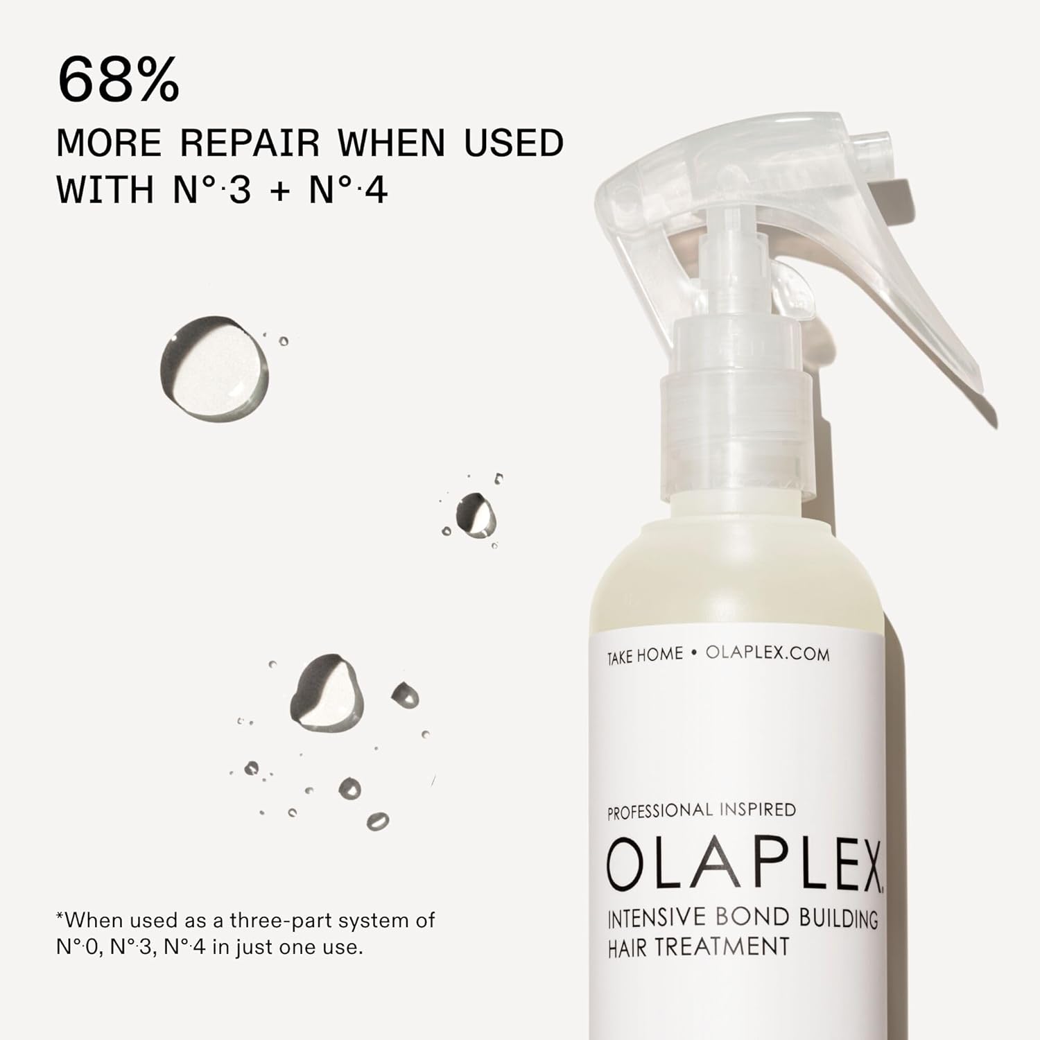 Olaplex Nº. 0 Intensive Bond Building Hair Treatment: Primes & Strengthens | Repairs & Protects Hair | For Coily, Curly, Straight, and Wavy, 155 mL / 5.2 Fl Oz