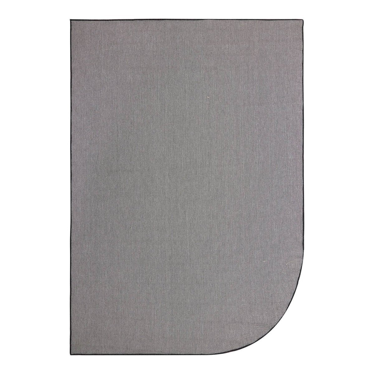 Buitenkleed Mono - Ronde hoek - Zwart/wit - dubbelzijdig - EVA Interior