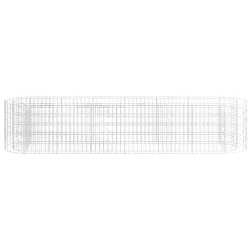 NNEVL Gabion Raised Bed Galvanised Iron 260x50x50 cm