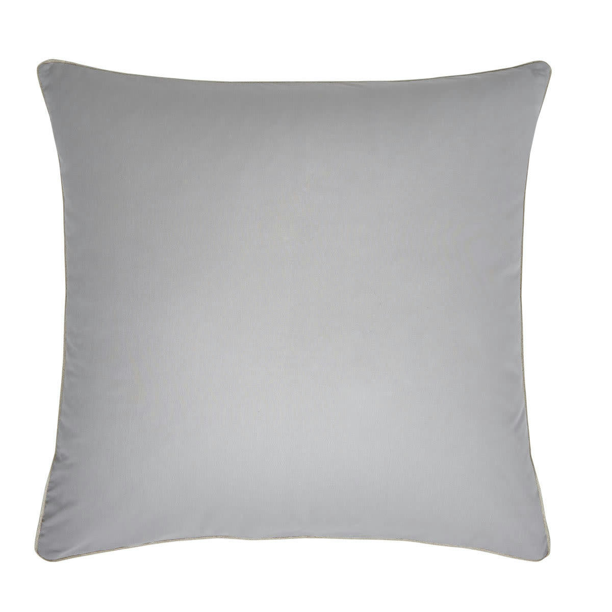 GRIS FALAISE - Taie d'oreiller unie en coton gris falaise 64x64