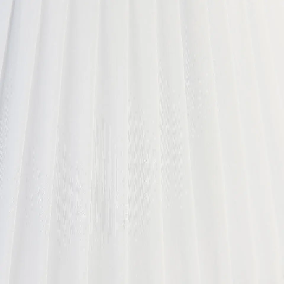 Qazqa rond plisse cr&egrave;me