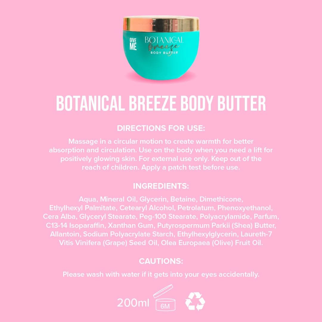 Give Me Body Butter Cream - Botanical Breeze - 200ml