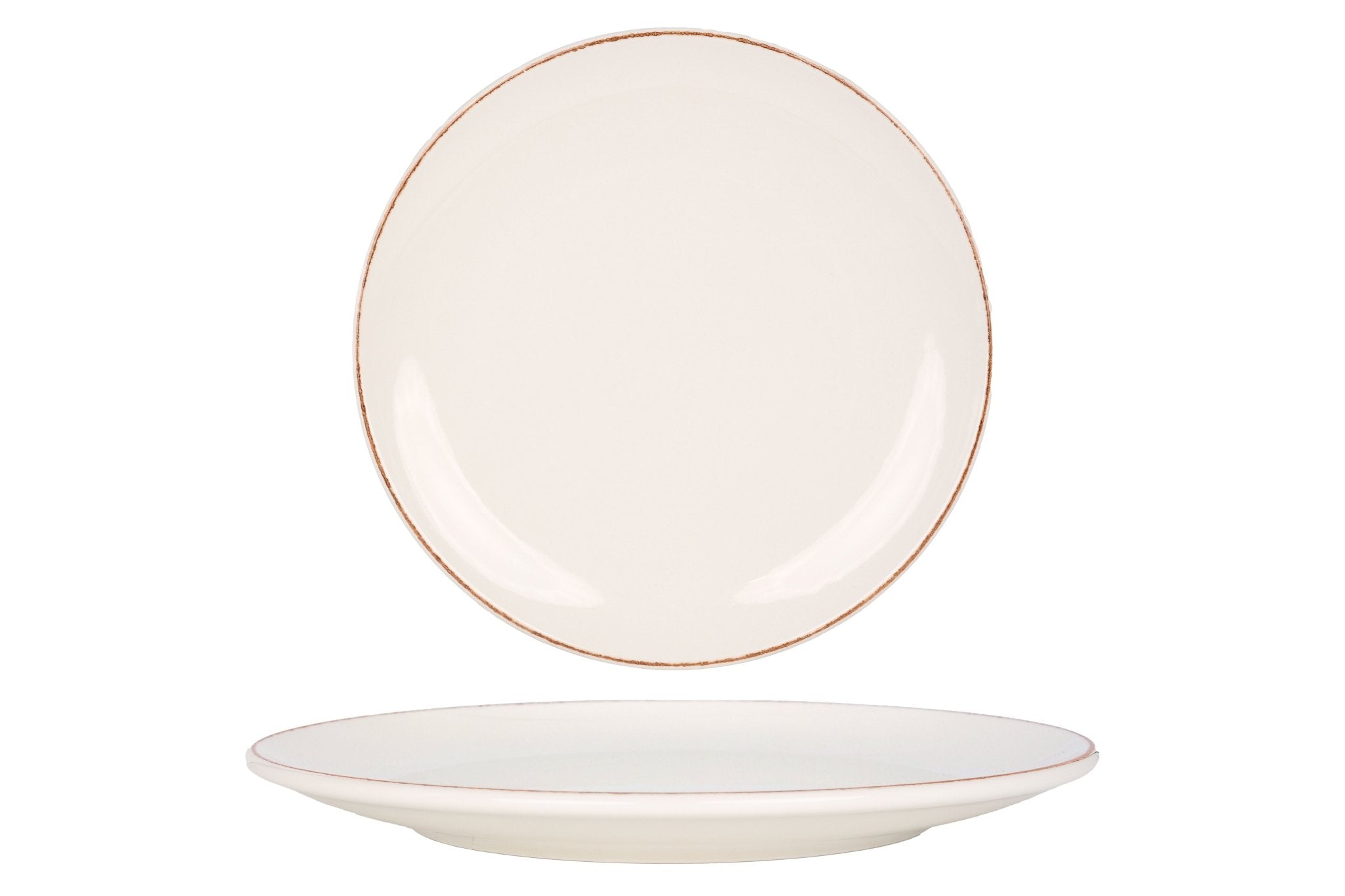 Bonna Dinerbord - Retro - Porselein - 25 cm - set van 6