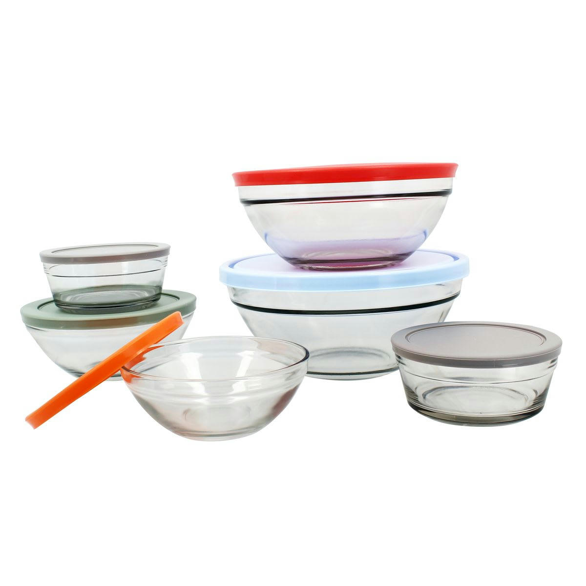 CASSIS - Set de 6 saladiers en verre