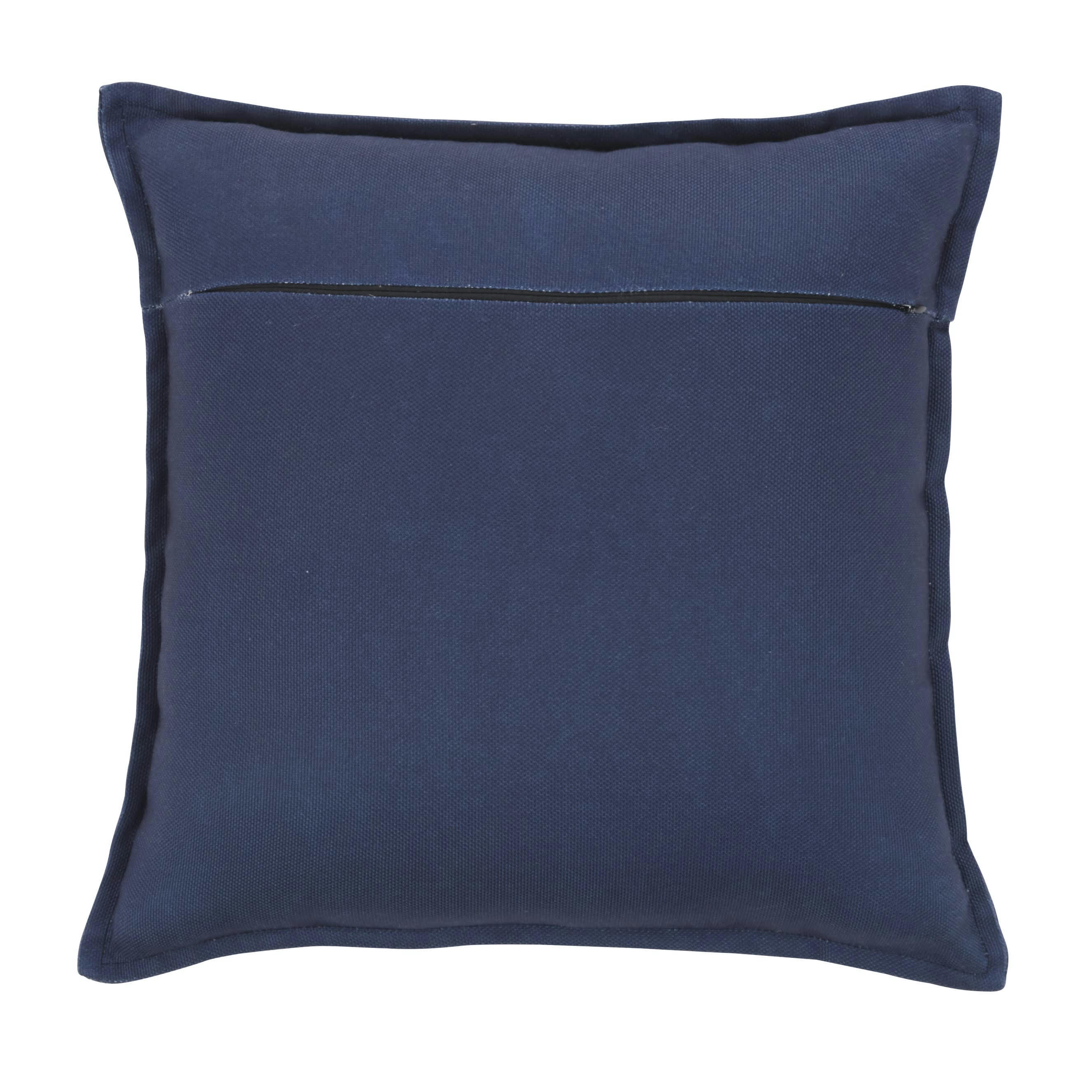 GARIN - Coussin d'extérieur tissé bleu marine 45x45