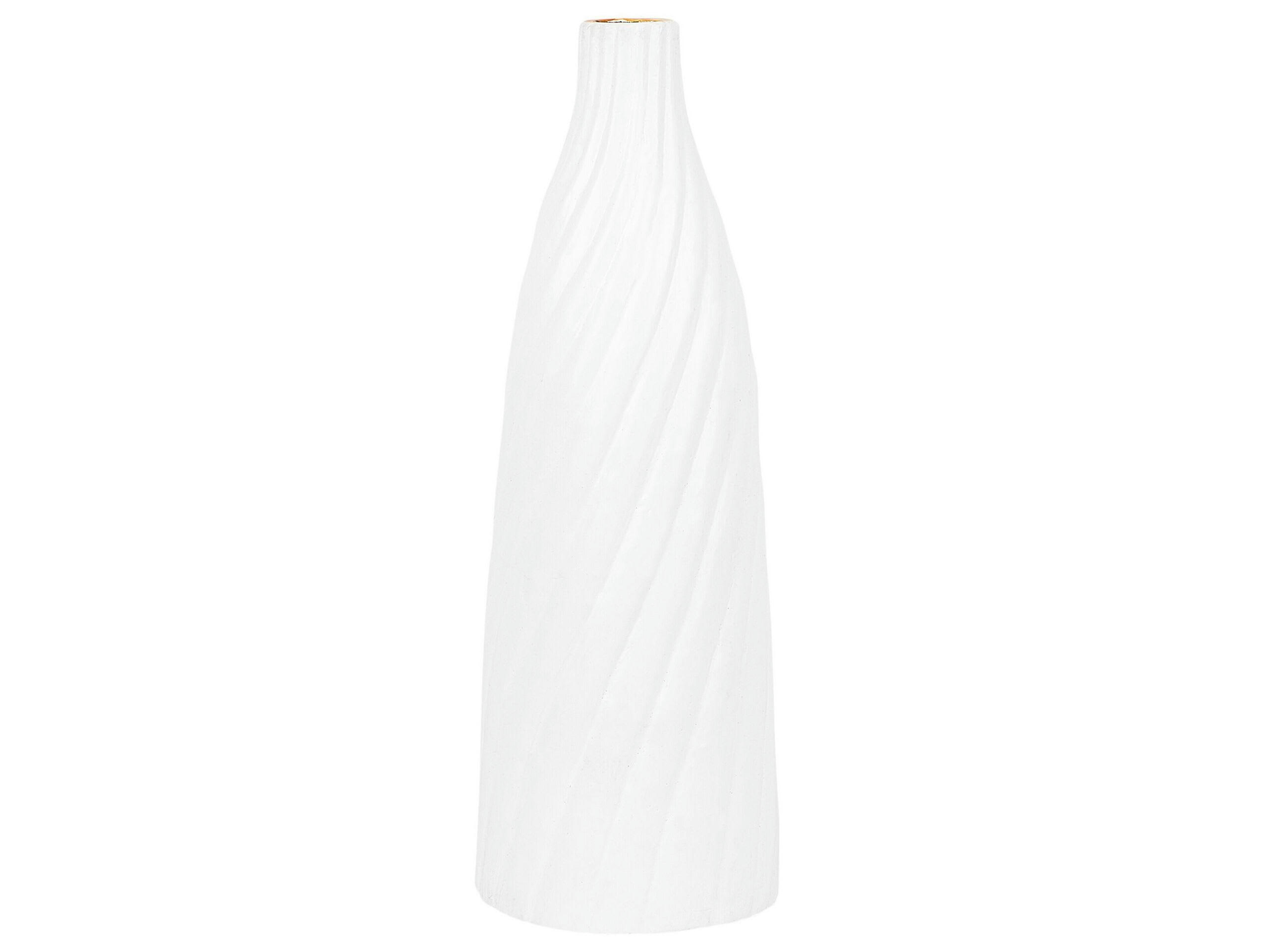 FLORENTIA - Vase décoratif en terre cuite blanc H45