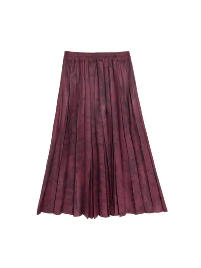 Printed pleated skirt - 25WRK348C