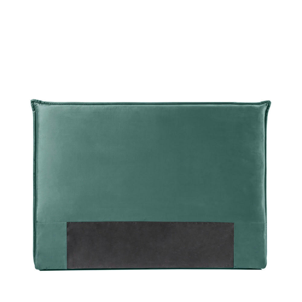MACBETH - Tête de lit en velours 150 cm vert d