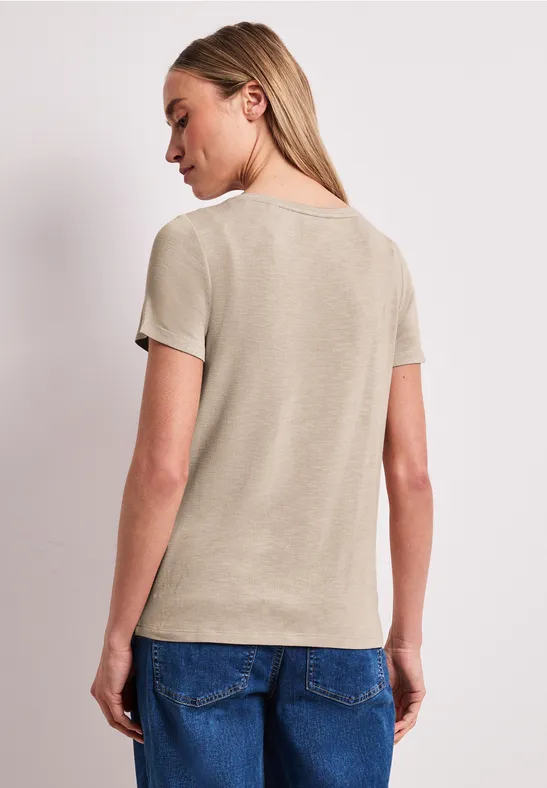 Kurzarm Shirt mit Rundhals und Print