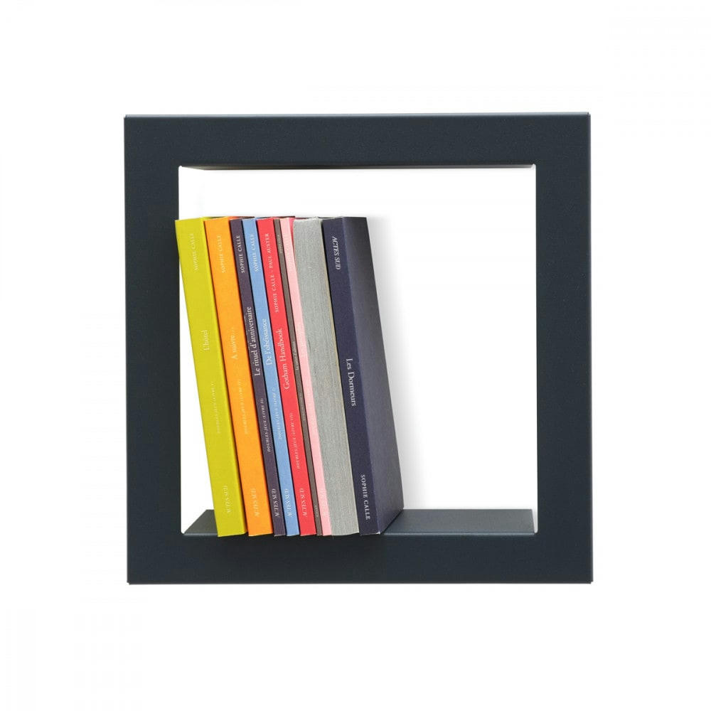 STICK - Etagère design carrée ardoise 28x28x8.5cm