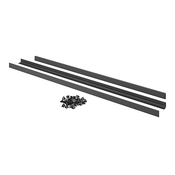 Kit lamelles d'occultation gris H.153 cm
