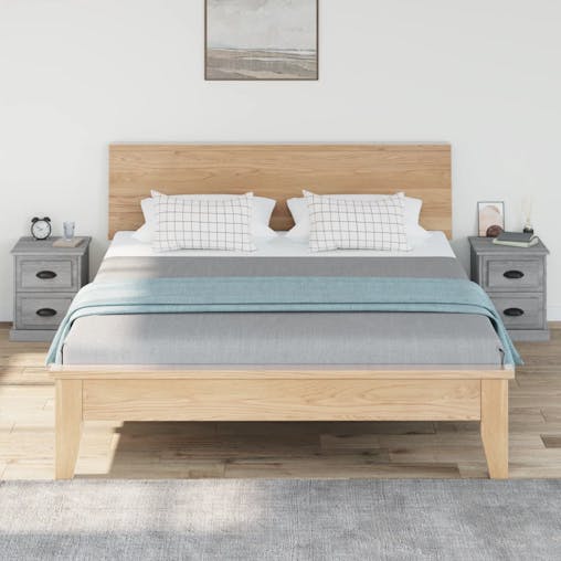 NNEVL Bedside Cabinets 2 pcs Grey Sonoma 39x39x47.5 cm Engineered Wood