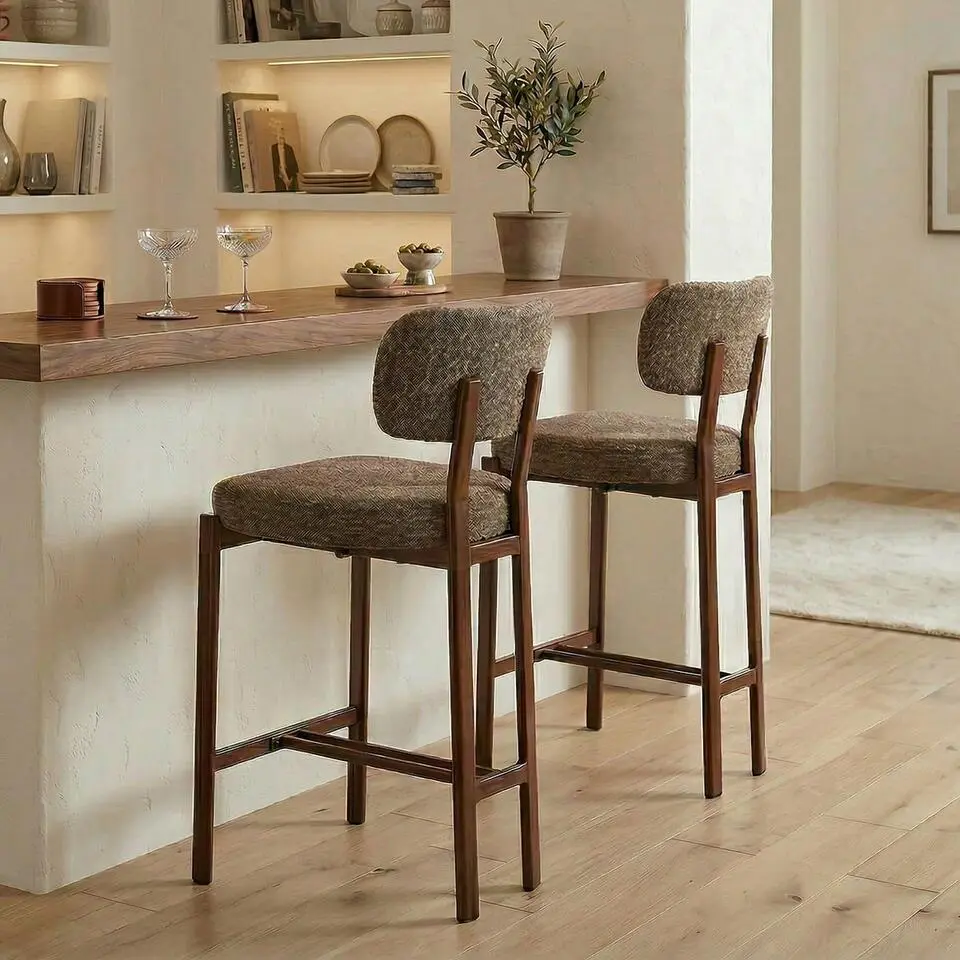 Calicosy - Krukkent set van 2 MARLA - bruine 56x56x92 cm