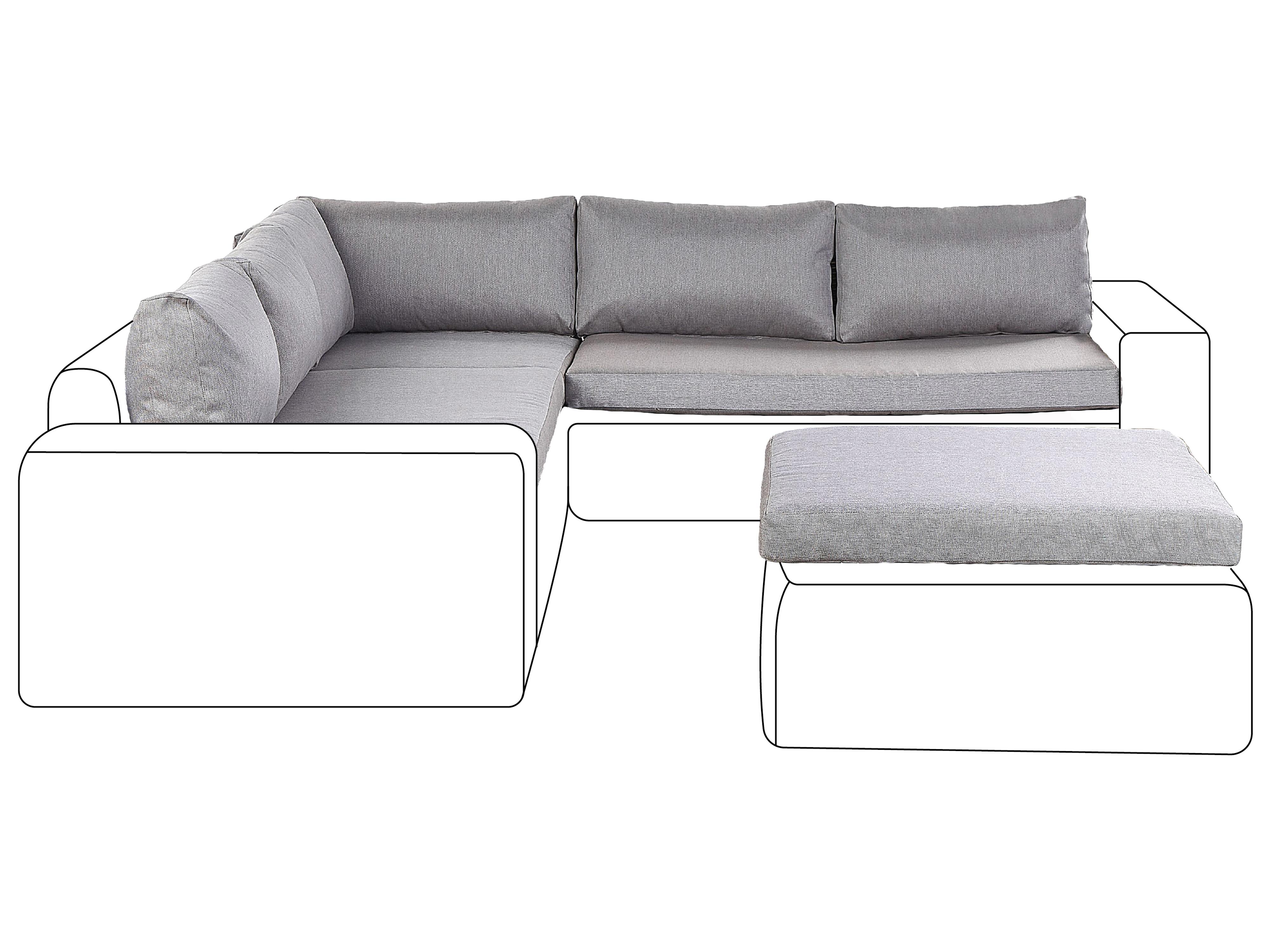 Outdoor Cushion Cover Set PALERMO Grey