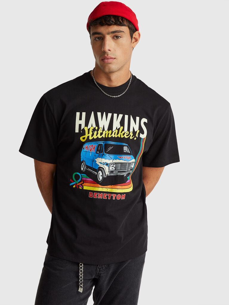 T-shirt with Stranger Things print