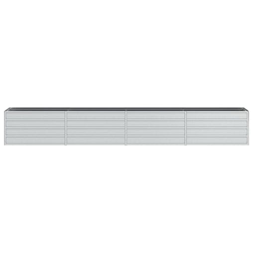 NNEVL Garden Raised Bed 320x40x45 cm Galvanized Steel Silver