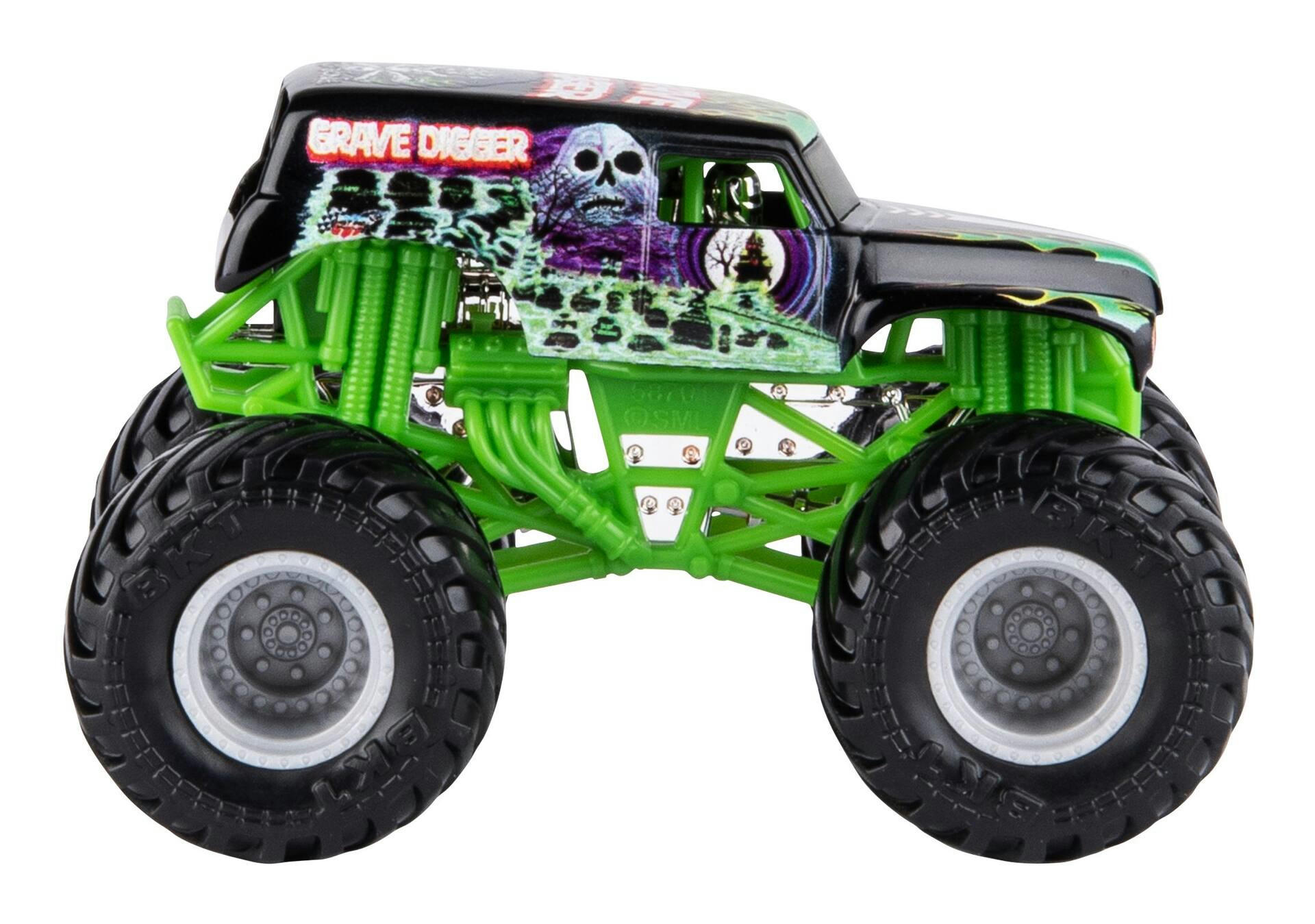 Monster Jam 1:64 Die-Cast Collectible Monster Truck Toy w/ Driver Figure Assorted, Ages 3+