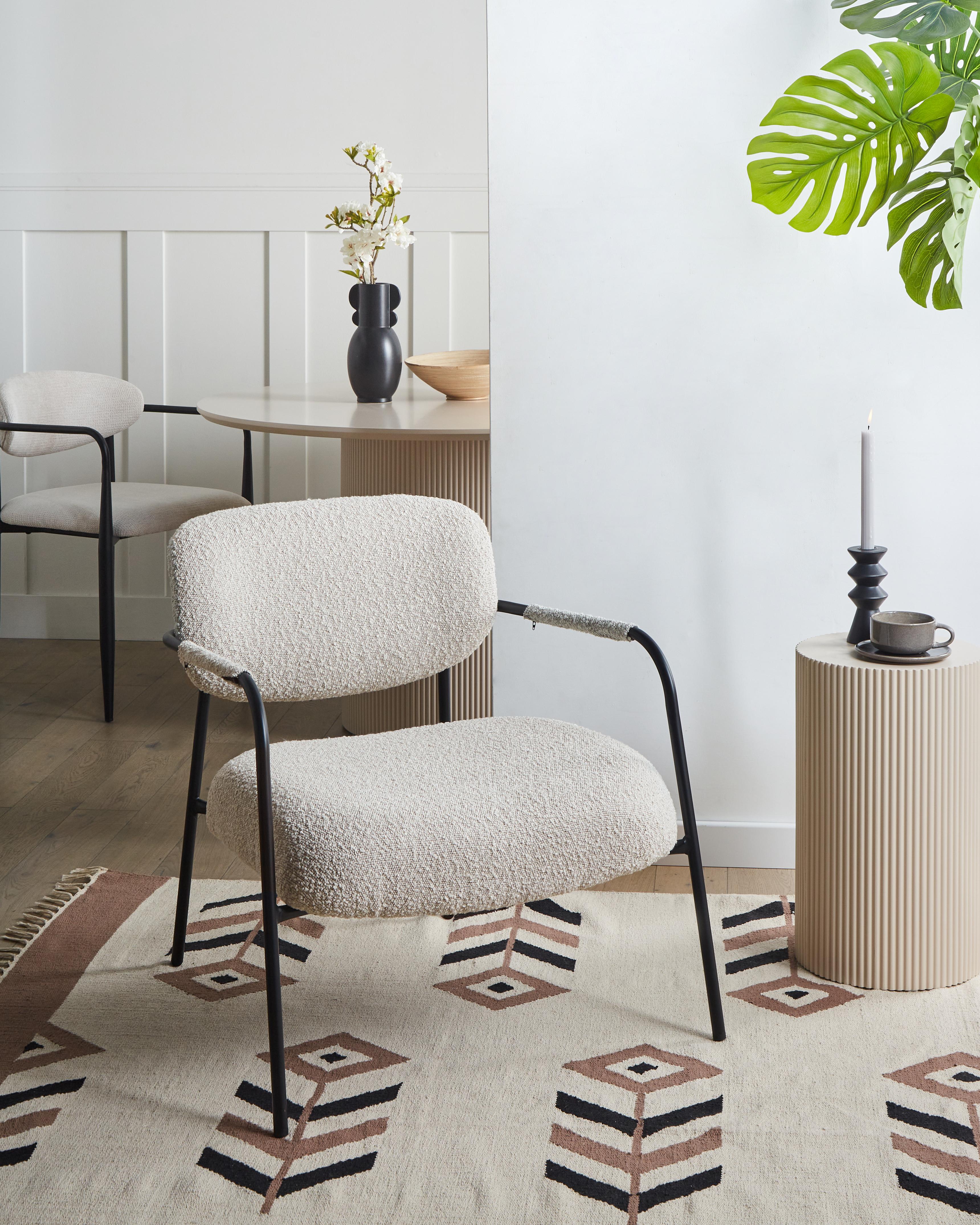Armchair AUSVIKA Fabric Light Beige