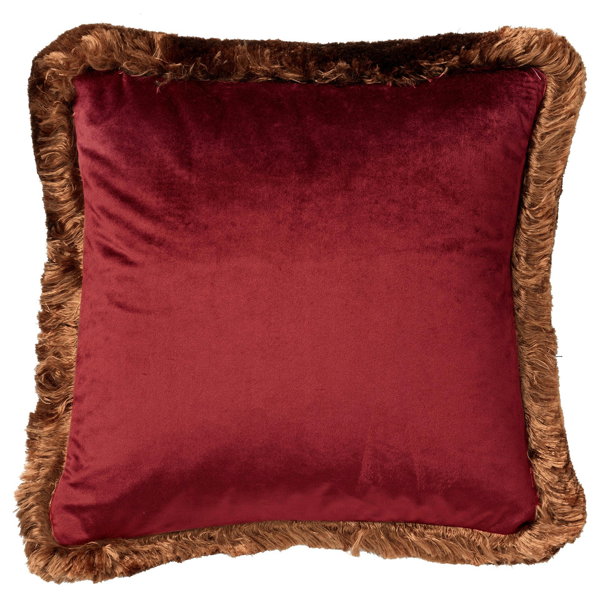 - Coussin vert en velours 45x45 cm avec motif fleuri