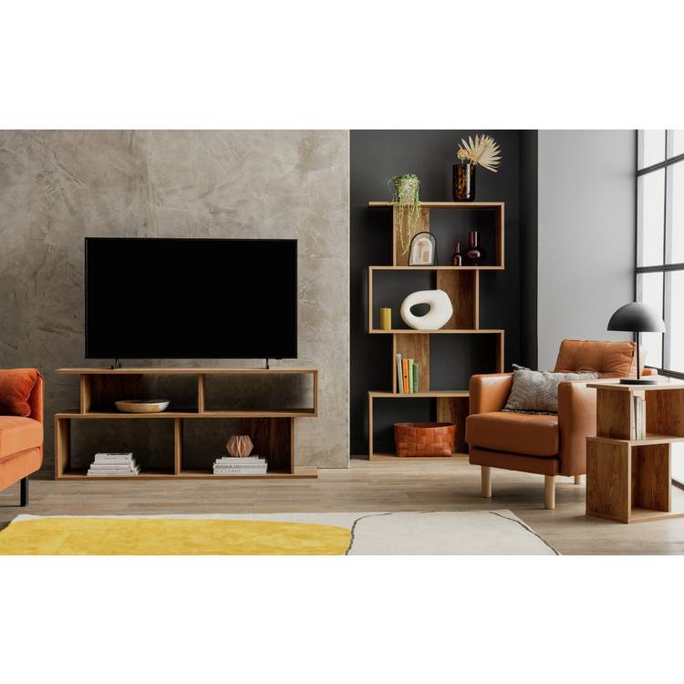 Habitat Nomad Blocked Bookcase - Oak