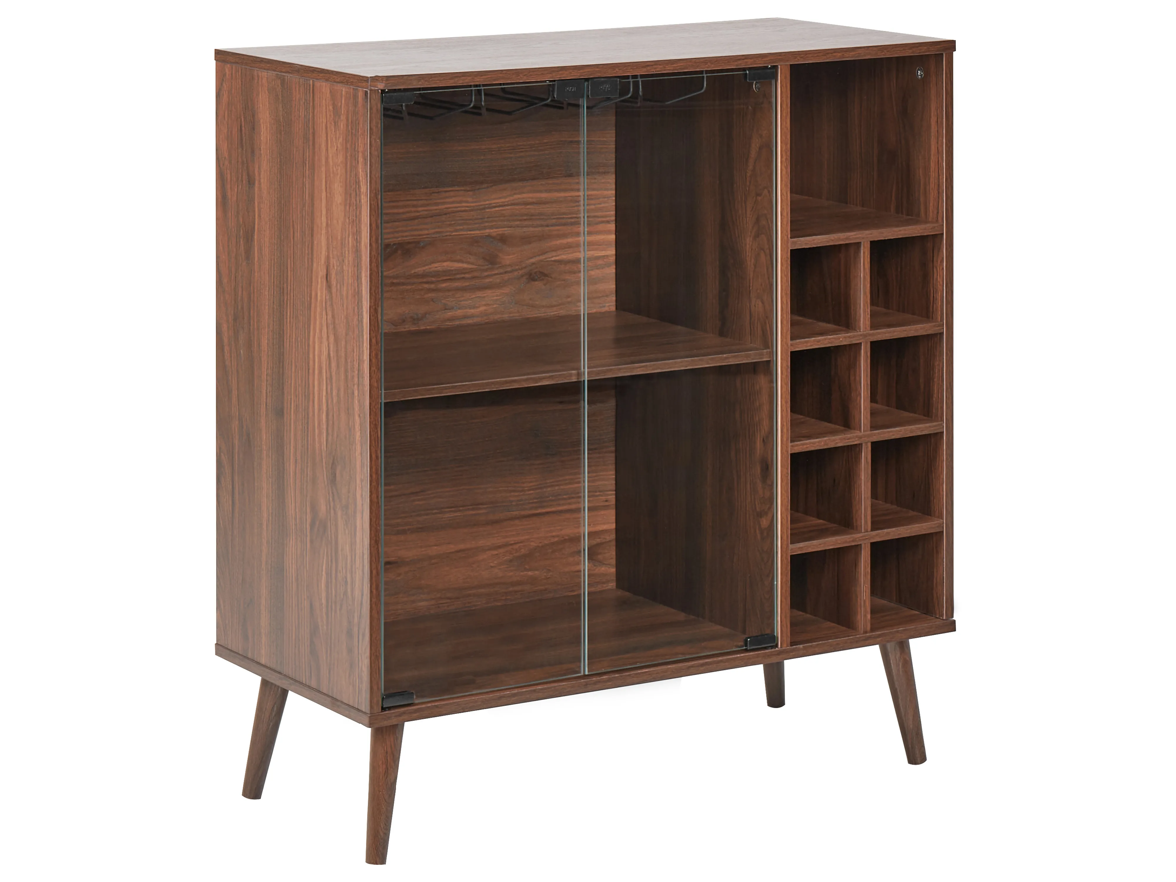 Wine Cabinet TULLAMORE Dark Brown