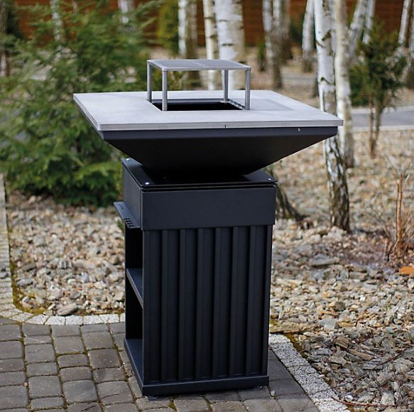 Gastronome Bois QUADRUM - Barbecue Foyer Jardin Design