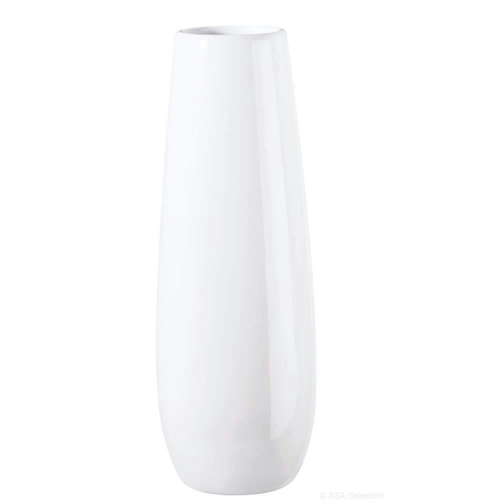 EASE - Vase haut en céramique blanc H32,5cm
