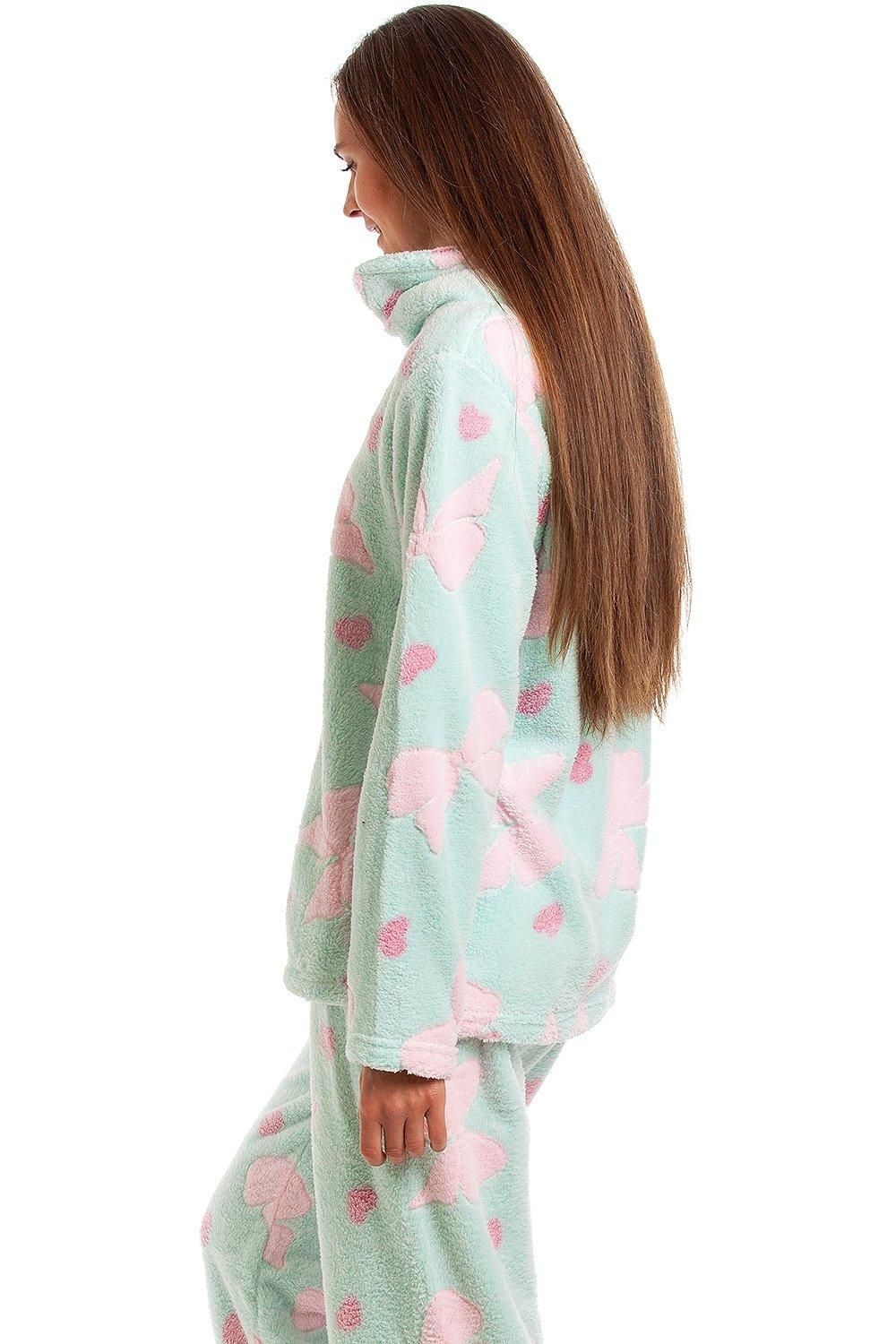 Camille Heart & Bow Embossed Pyjama Set