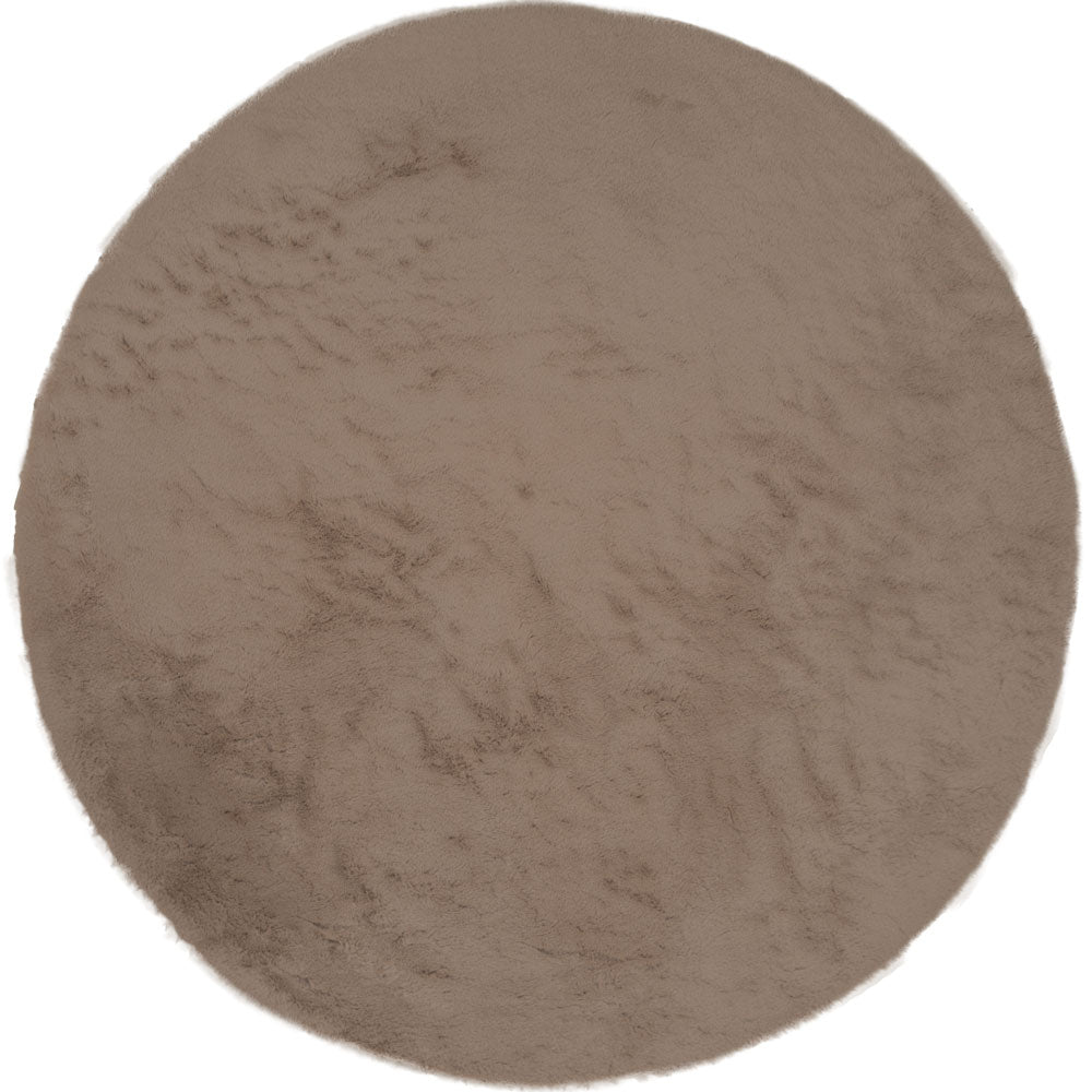 Veer Carpets - Vloerkleed Velluto Choco - Rond ø200 cm