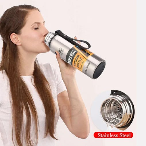 NNEOBA Large Stainless Steel Insulated Thermos Bottle