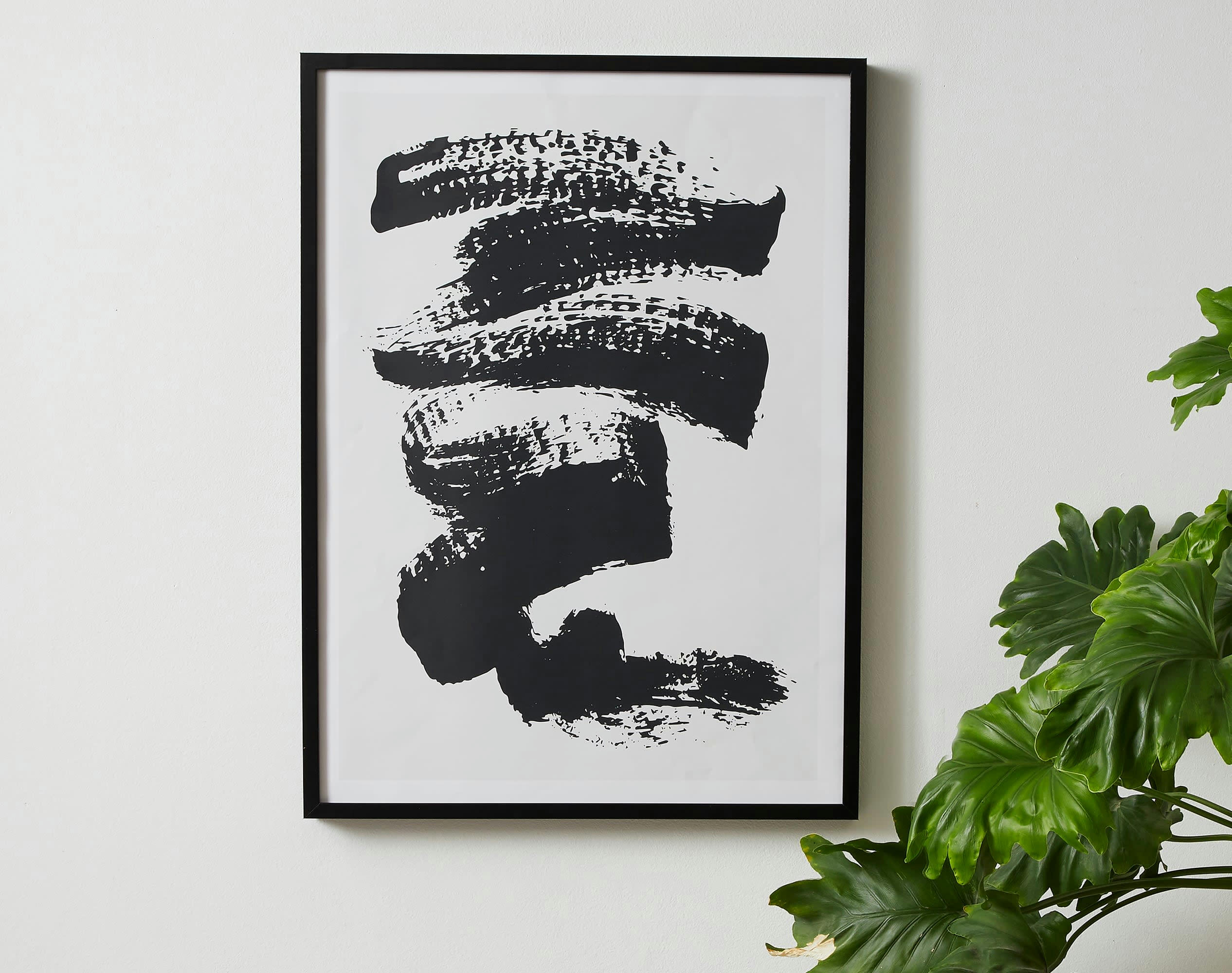 ACHILLE - Affiche en papier 50x50 noir