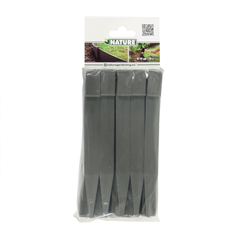 Ancre pour bordure grise 19,5 cm 10 pièces
