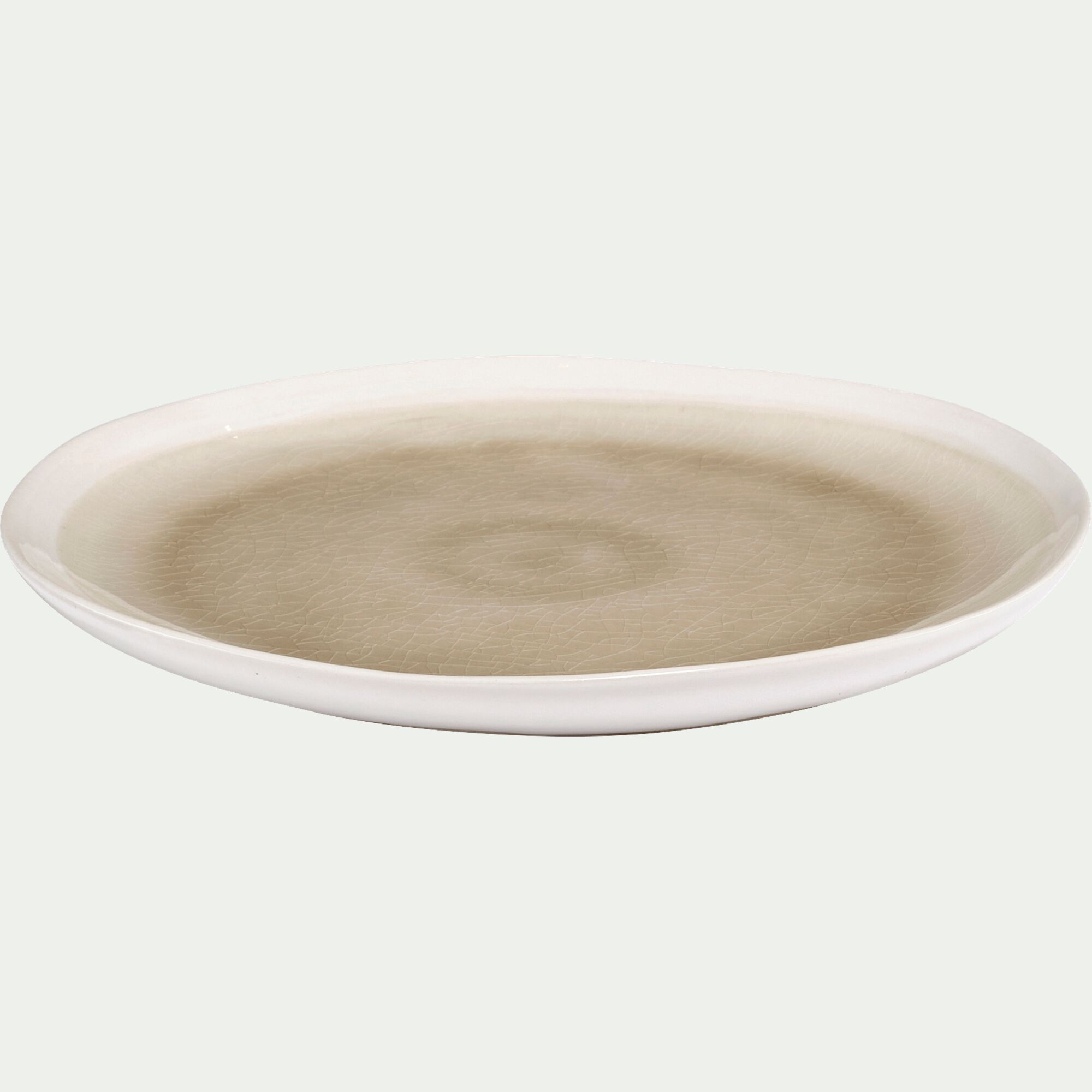 LEZARDI - Assiette à dessert en grès D20,5cm - beige alpilles