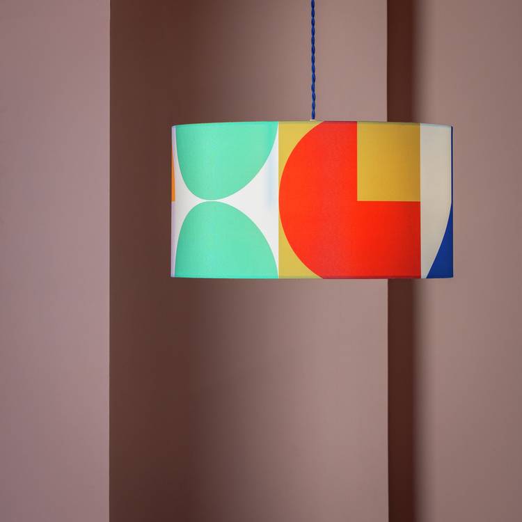 Habitat 60 Geometric Easy Fit Lampshade - 45cm