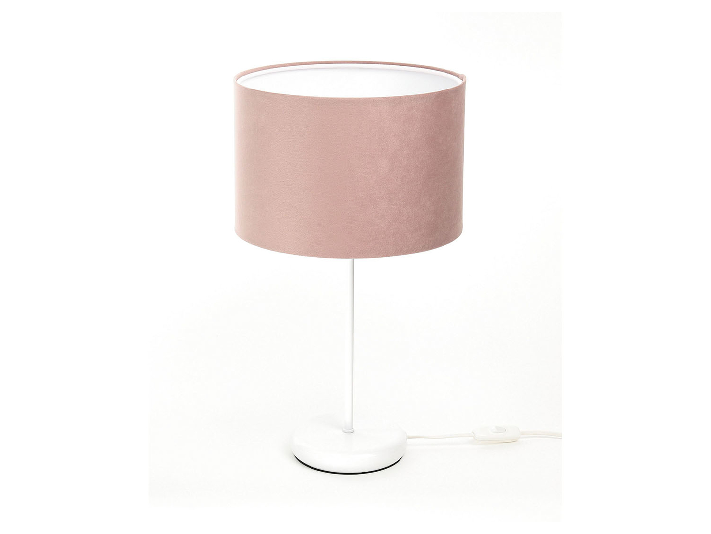 Lampa stołowa Jasmine bebe tkaninowa różowa