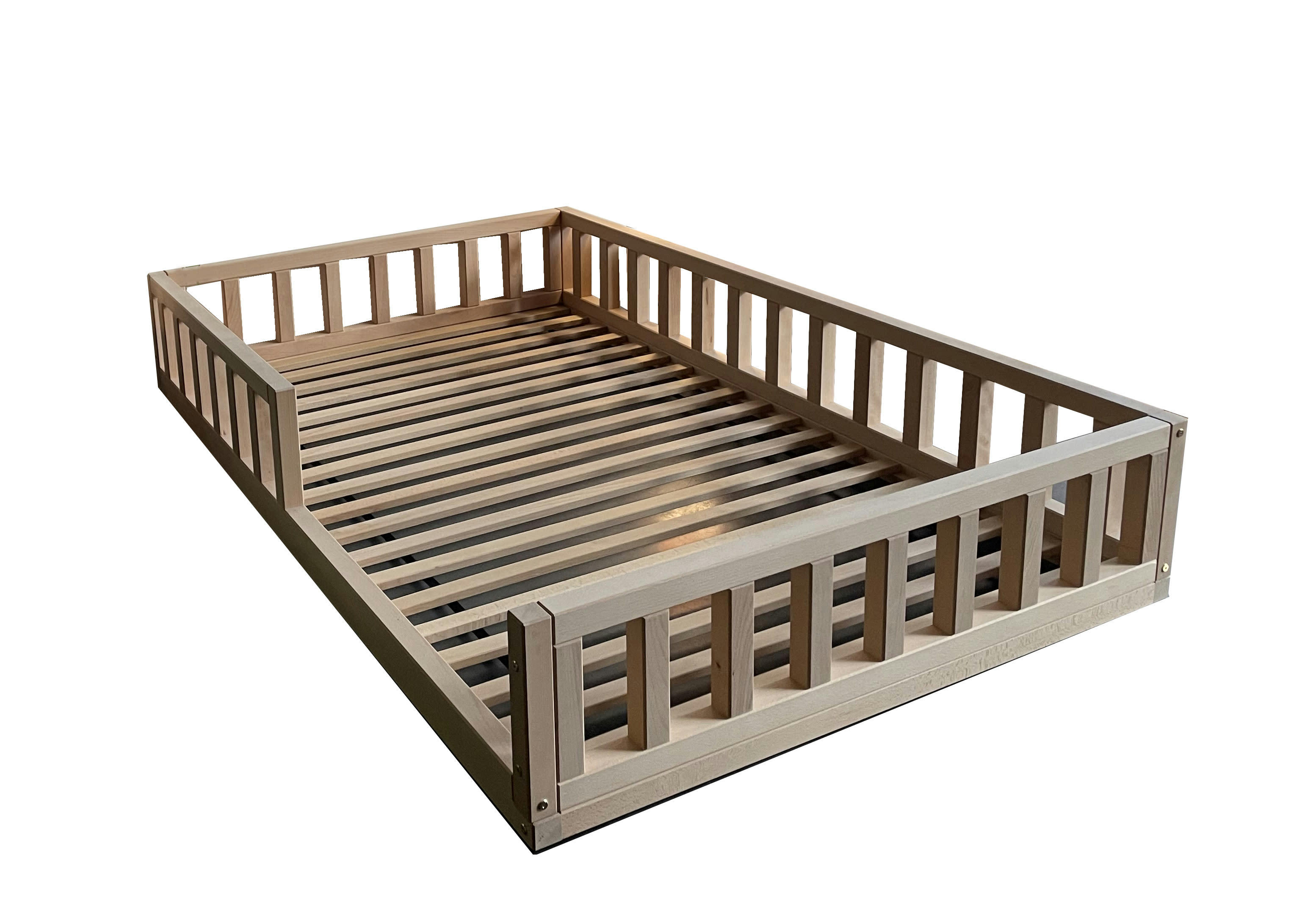 - Lit au sol montessori 90x190 en hêtre massif