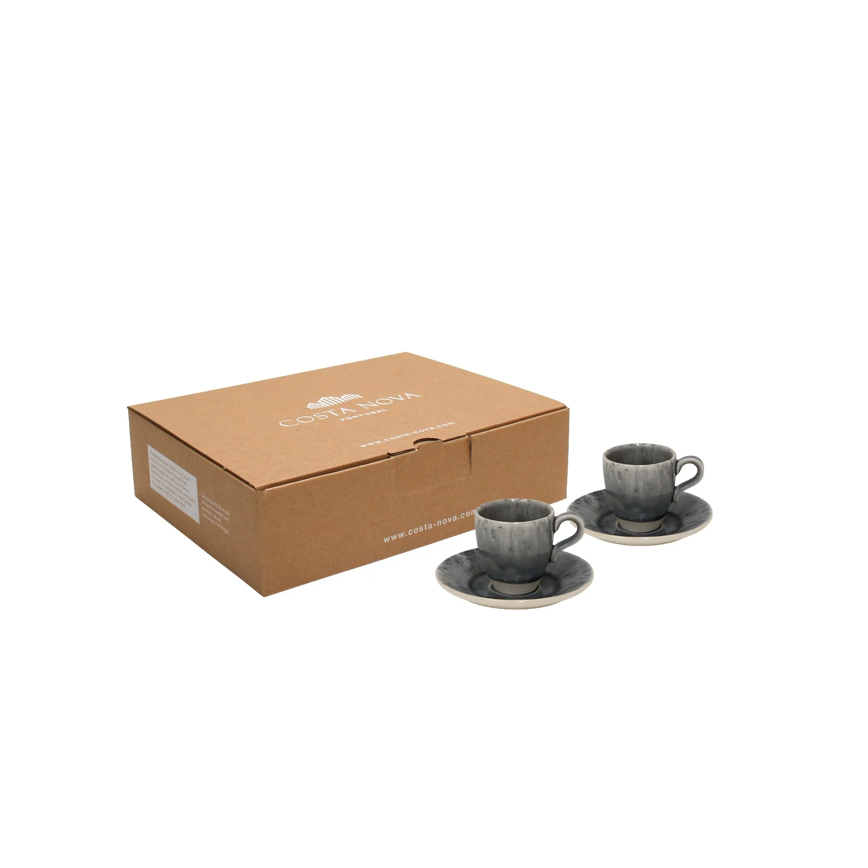 Gift 2 Coffee Cups and Saucers 0.08 L Madeira