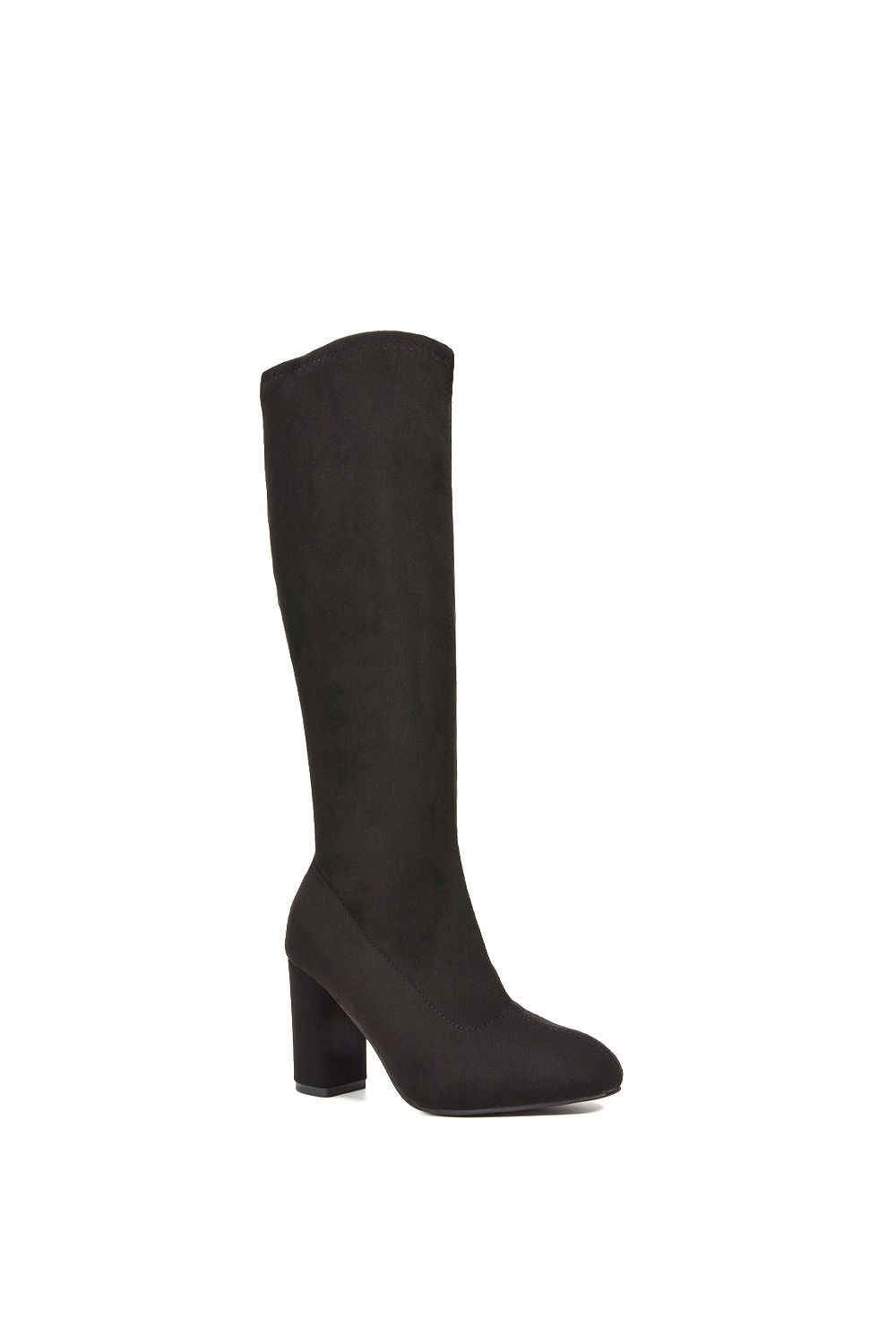XY London Clementine' High Block Heel Knee High Boots