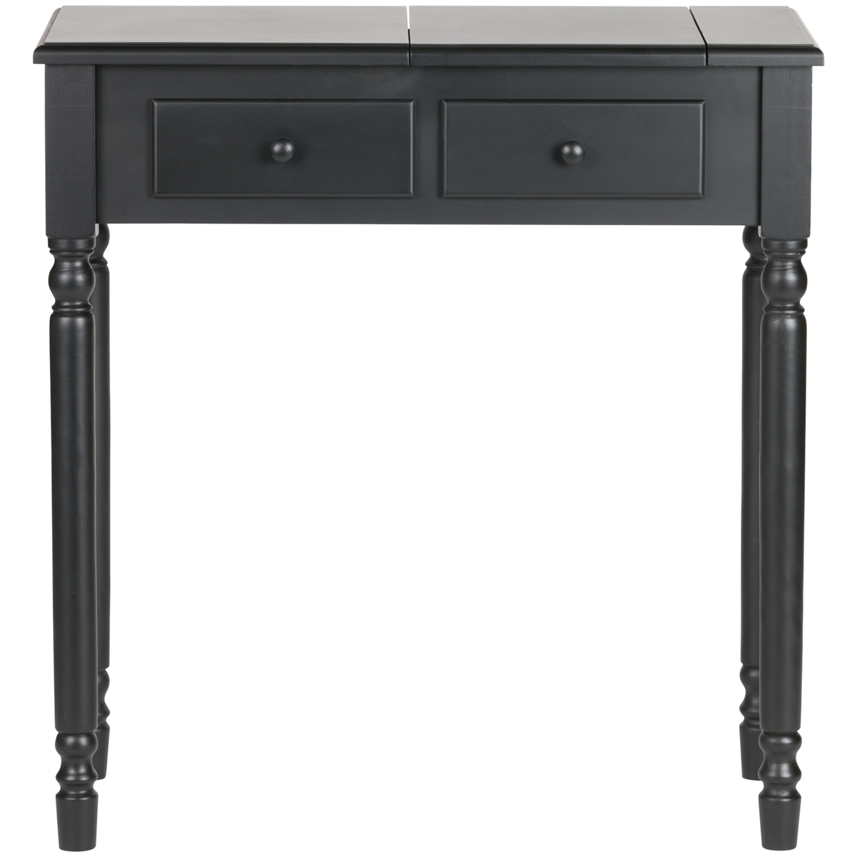 WOOOD hal/kaptafel Romy - Hout - Zwart - 78x75x38