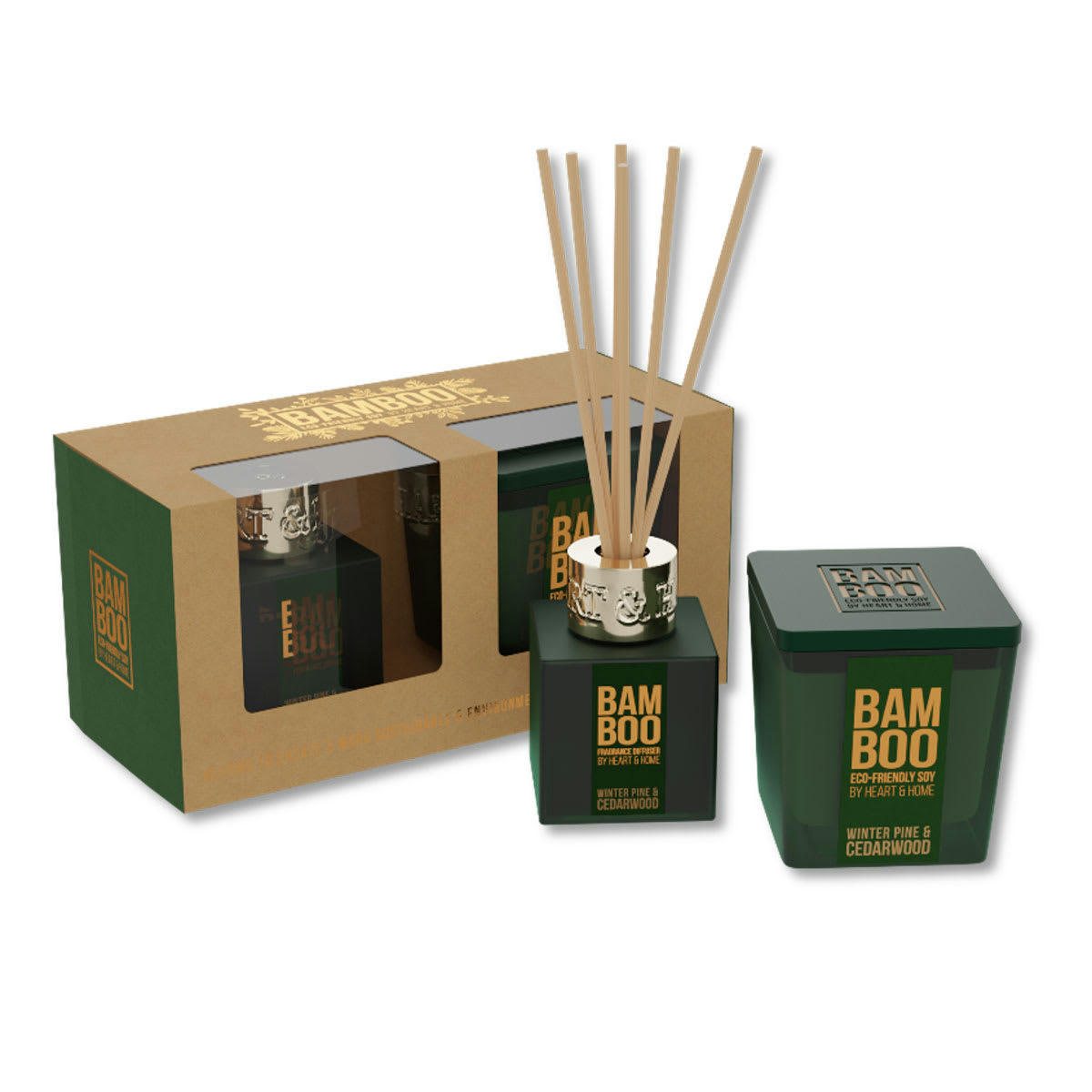 - Coffret cadeau une bougie et un diffuseur à bâtons