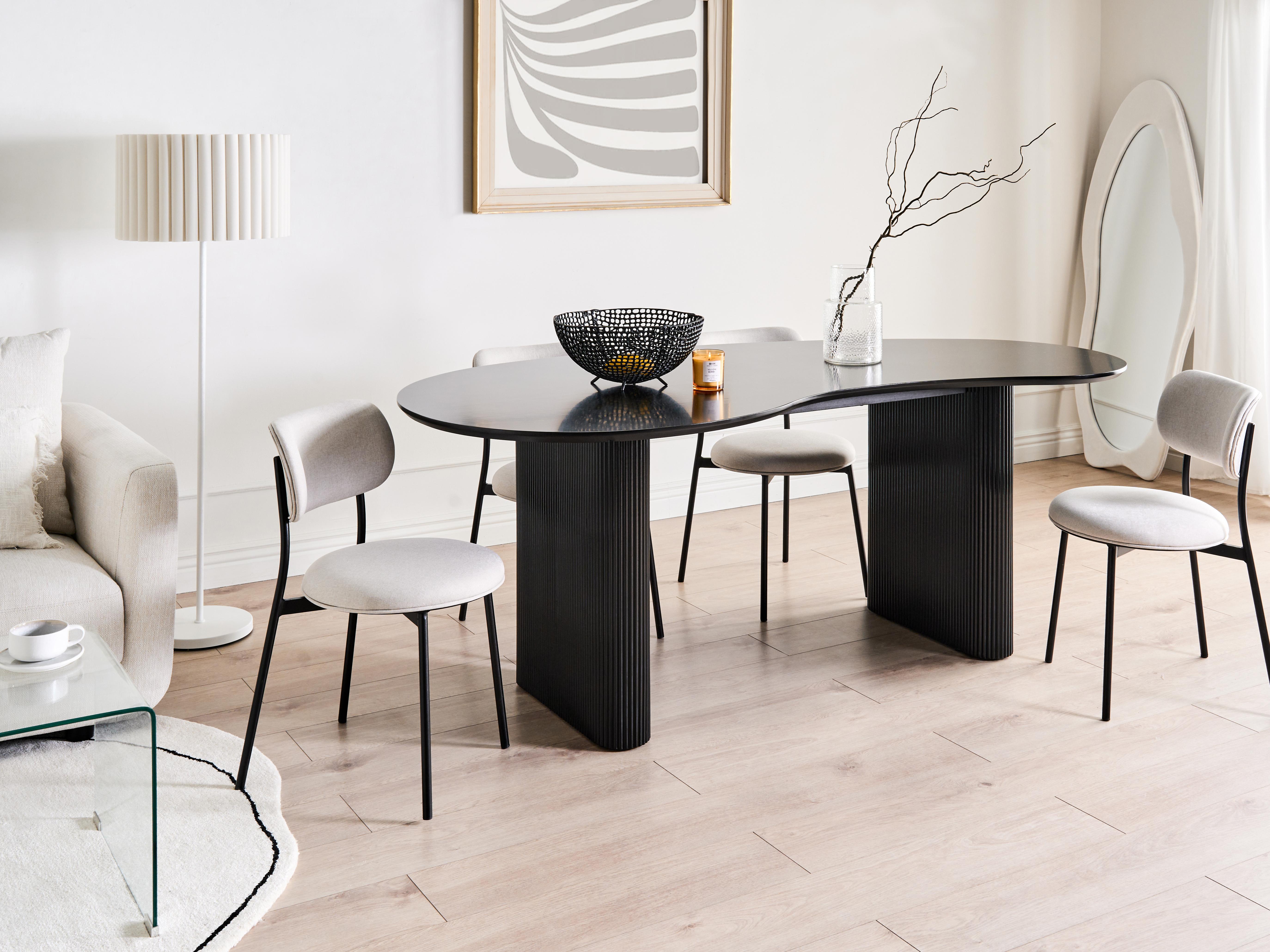 Dining Table PEERY Black 198 cm 93 cm