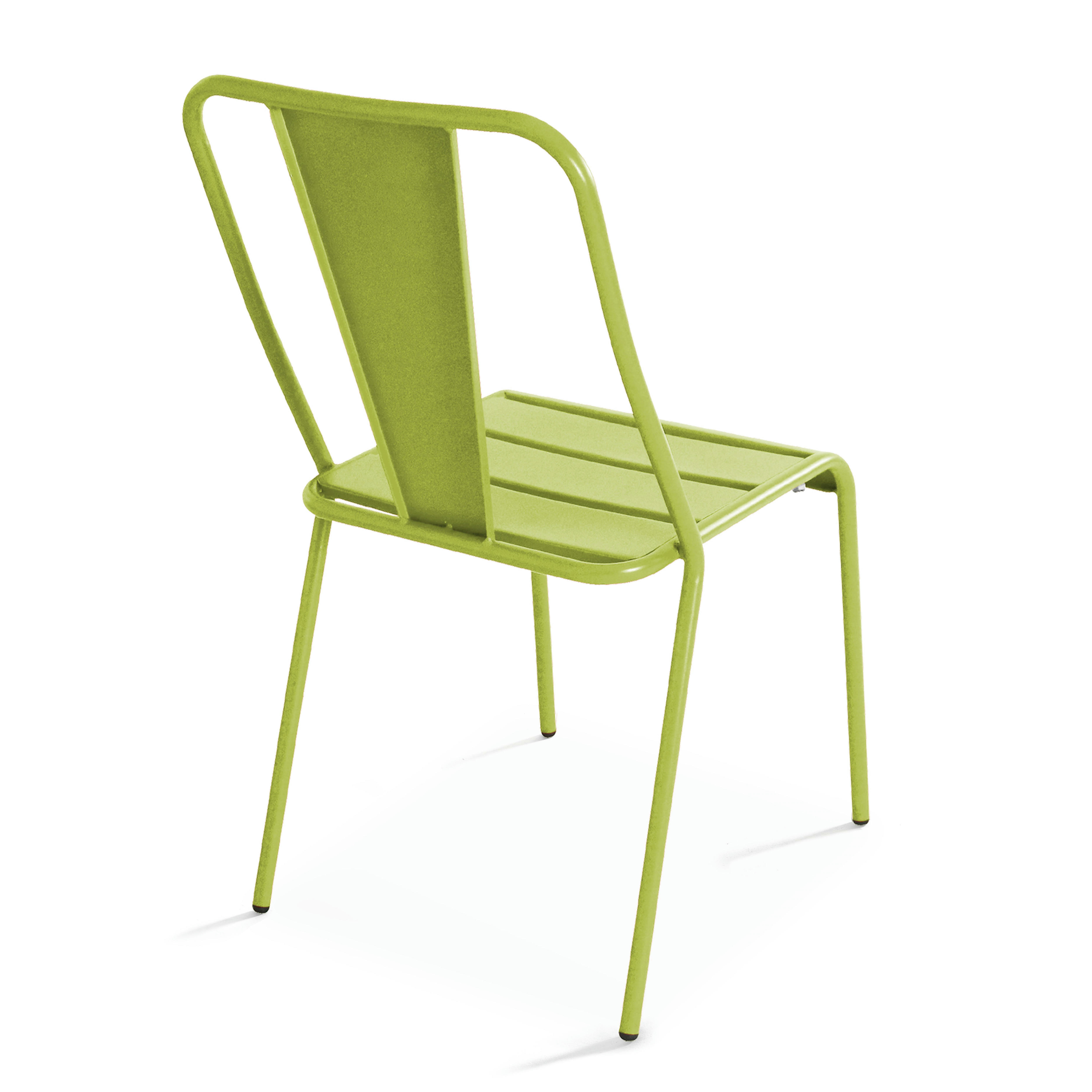 DIEPPE - Chaise en métal vert