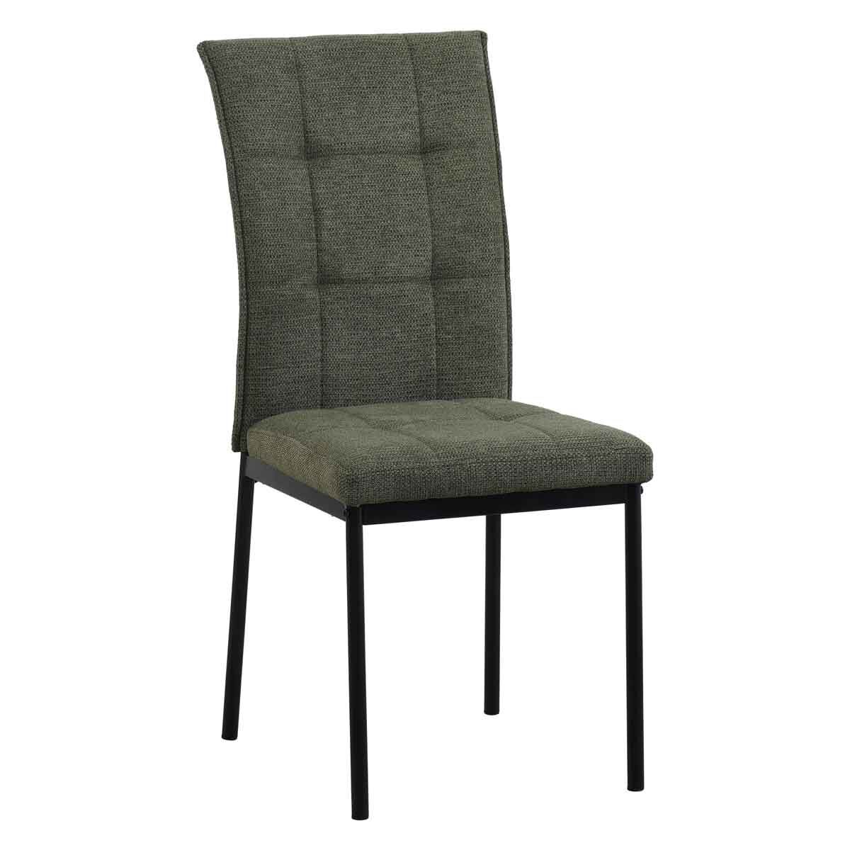 Conjunto de duas cadeiras ARI verde em tecido